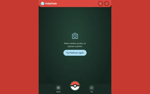 Screenshot of PokéTwin camera screen